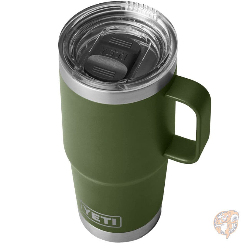 イエティ YETI Rambler 20oz ステンレス トラベルマグ 保温保冷 真空断熱 蓋つき ハイランドオリーブ コーヒー