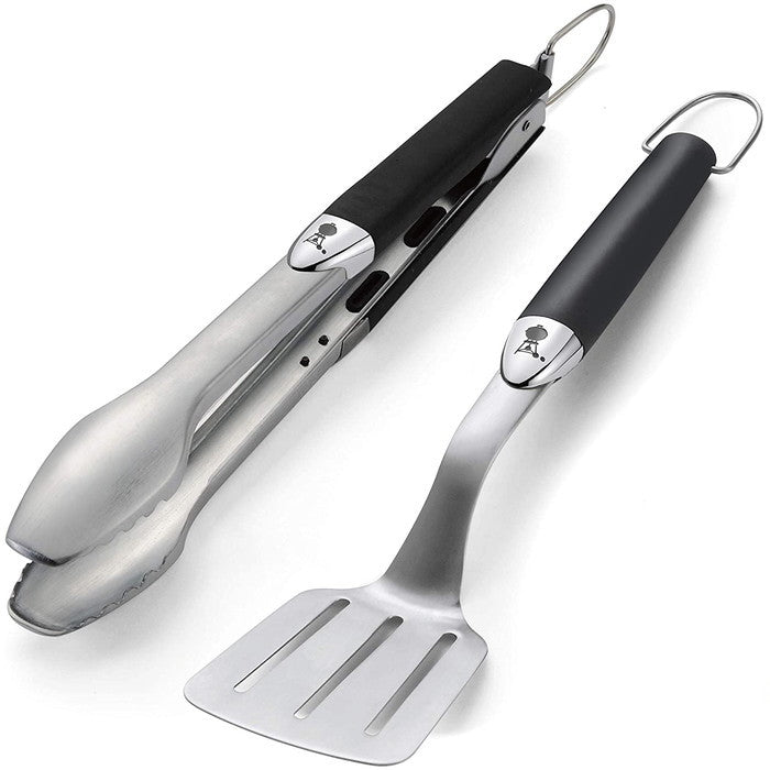 ウェーバー オリジナルポータブルステンレススチールグリル調理ツール2点セット Weber 6645