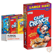Quaker Cap'n Crunch 朝食 シリアル バラエティパック アソート 3種類(合計4箱)子供 朝ごはん