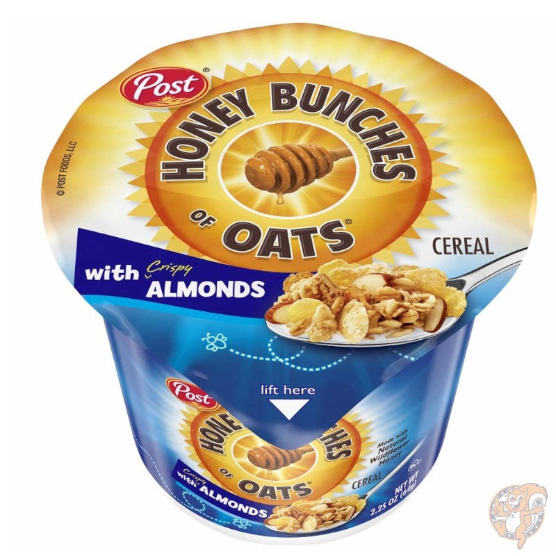 Honey Bunches of Oats ハニーバンチーズ アーモンド 入り ヘルシー シリアル 63.7gカップ×12個