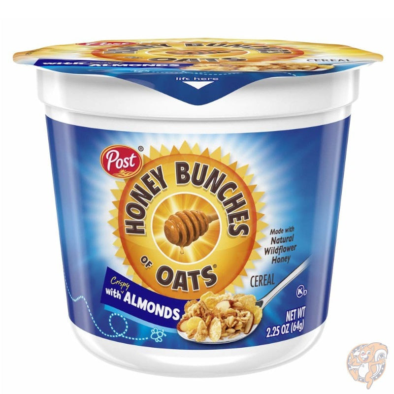 Honey Bunches of Oats ハニーバンチーズ アーモンド 入り ヘルシー シリアル 63.7gカップ×12個
