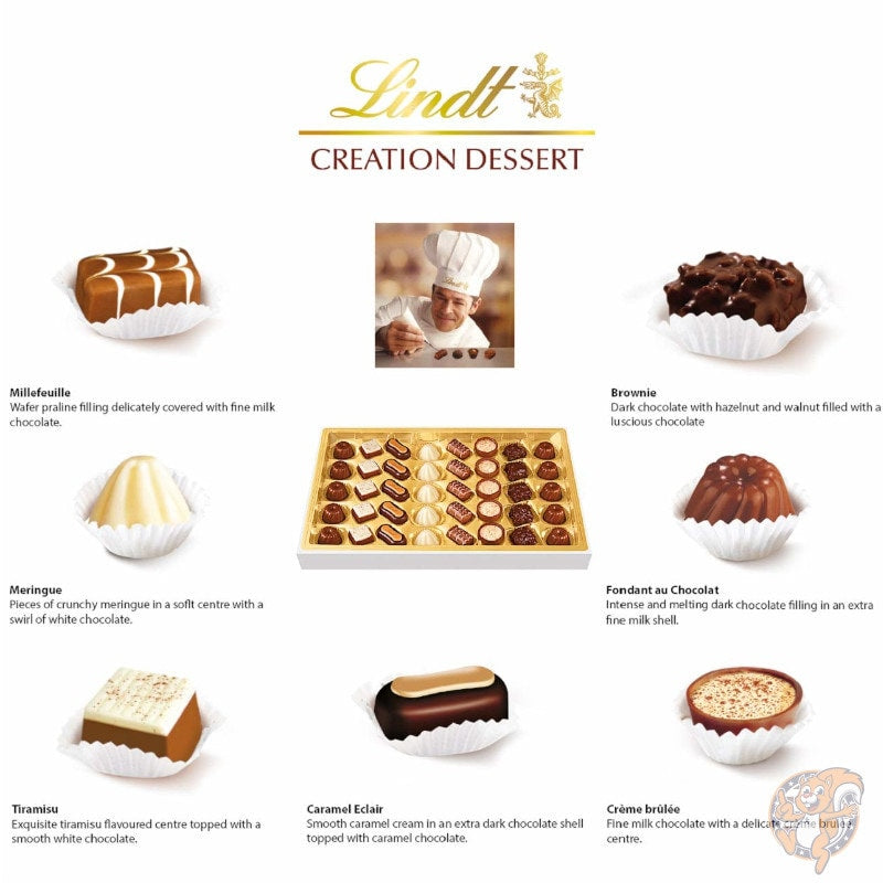 リンツチョコレート詰め合わせ Lindt Creation Dessert チョコレート ギフトボックス 40個入り バレンタイン ギフト