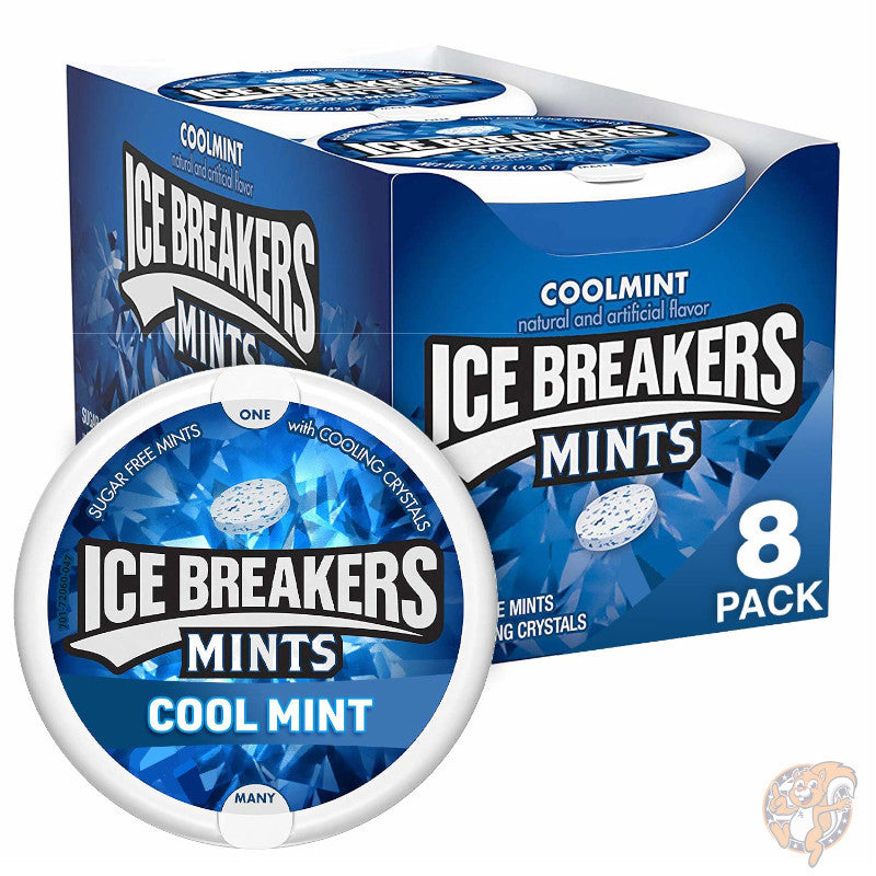 アイスブレーカーズ ICE BREAKERS クールミント シュガーフリー タブレット 42.5g(1.5オンス)×8個
