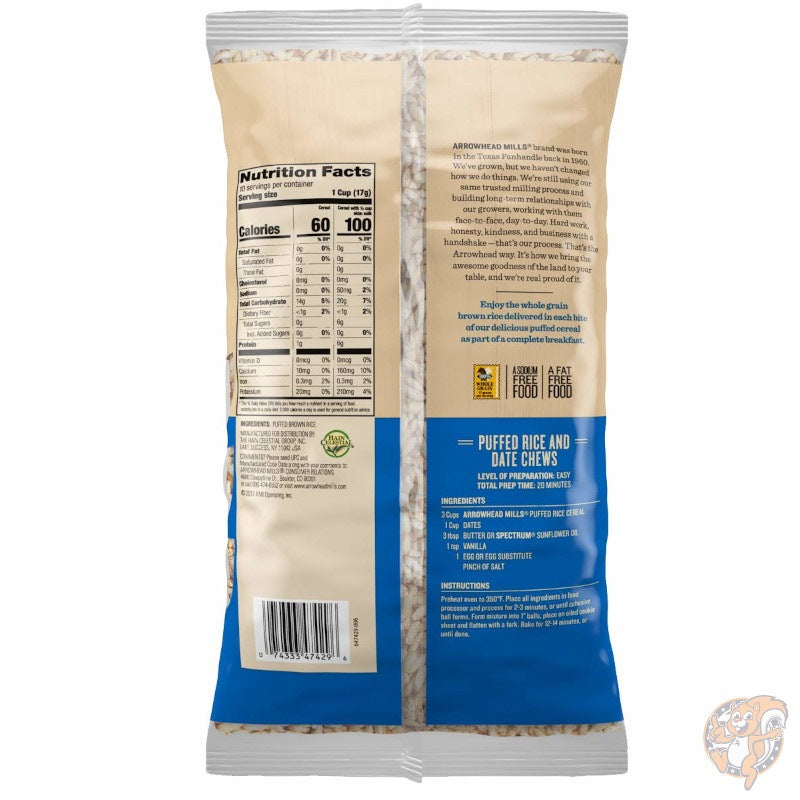 ライスパフ シリアル Arrowhead Mills Puffed Rice Cereal 170g(6オンス)×12袋