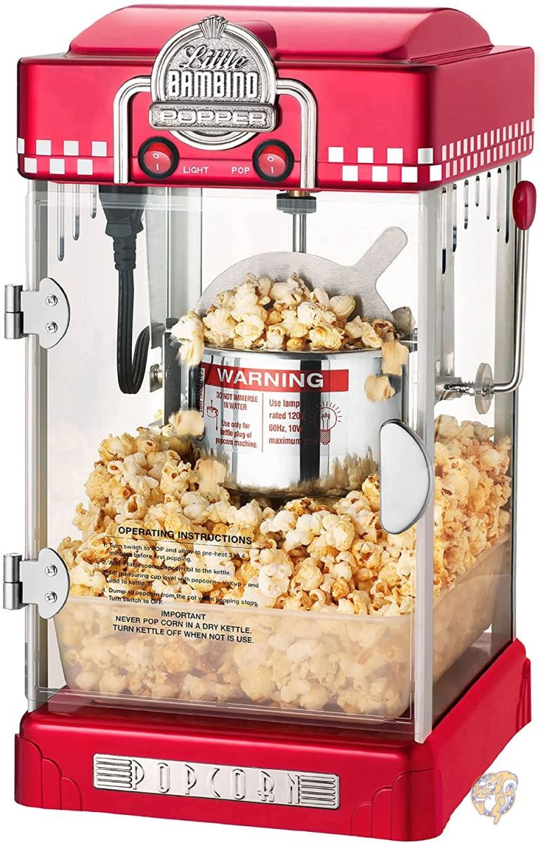 Great Northern Popcorn Company 6075 ビッグバンビーノ ブラック グレートノーザンポップコーン - ビッグバンビーノ 4オンス レトロスタイル