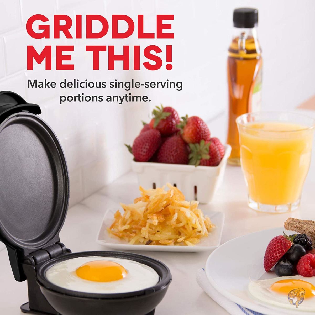 Dash Mini Maker Pancakes/Cookies/Eggs, Black [並行輸入品]