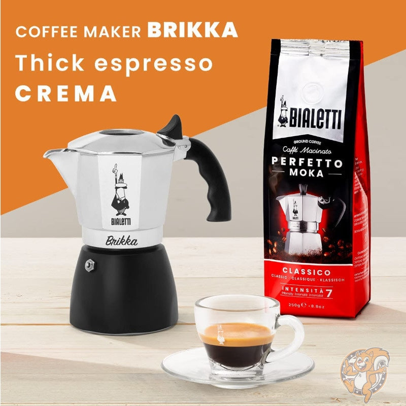 ビアレッティ Bialetti ニューブリッカ New Brikka 4カップ クレマリッチ エスプレッソ コーヒーメーカー