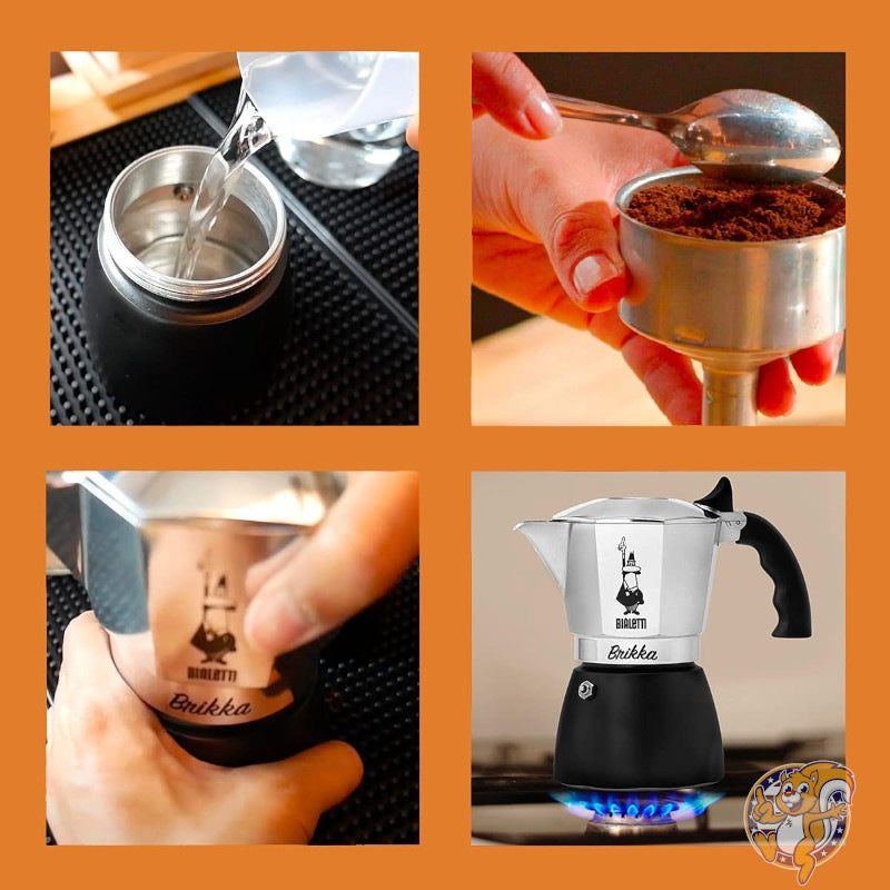 ビアレッティ Bialetti ニューブリッカ New Brikka 4カップ クレマリッチ エスプレッソ コーヒーメーカー