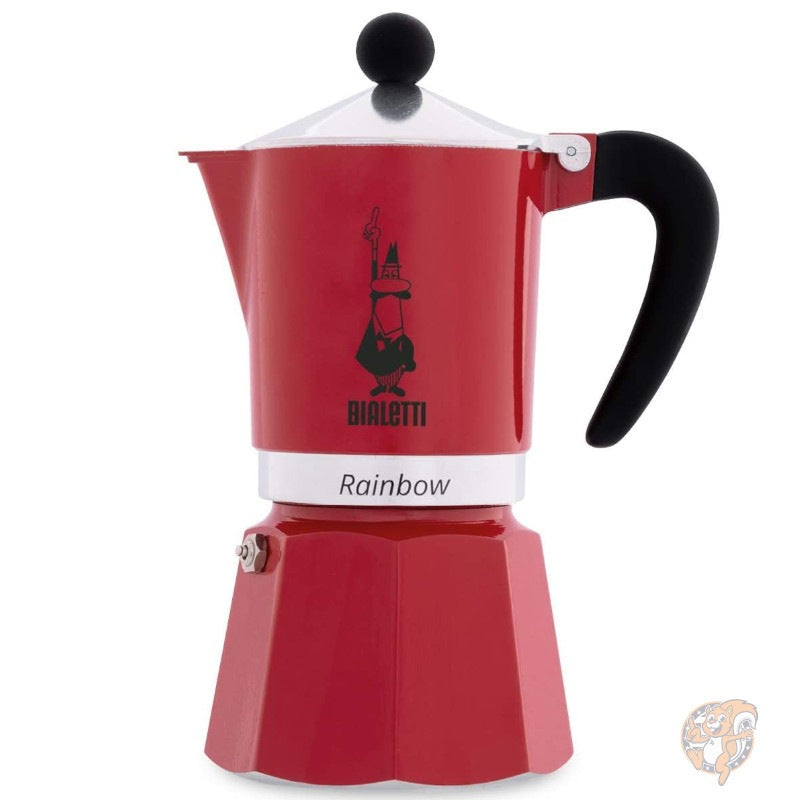 ビアレッティ Bialetti 4962 Rainbow レインボー レッド エスプレッソメーカー 3カップ
