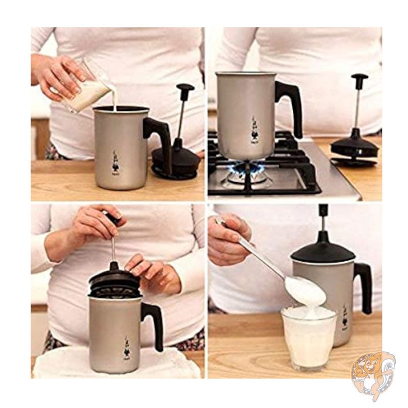 ビアレッティ Bialetti 00AGR394 Tutto Crema ミルク フローサー 泡だて器黒