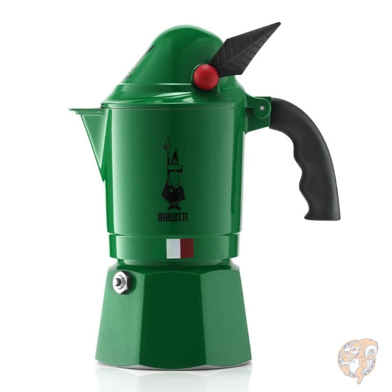 ビアレッティ アルピナ モカエキスプレス 直火式 エスプレッソメーカー 3カップ (130ml) グリーン