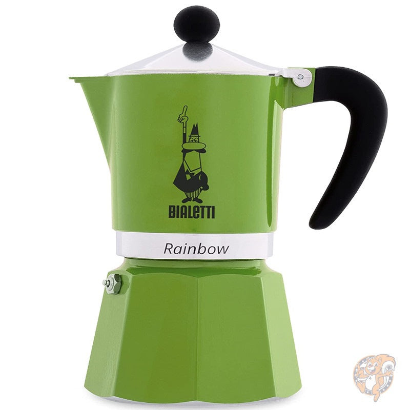 ビアレッティ Bialetti 4972 直火式 エスプレッソメーカー レインボー Rainbow グリーン