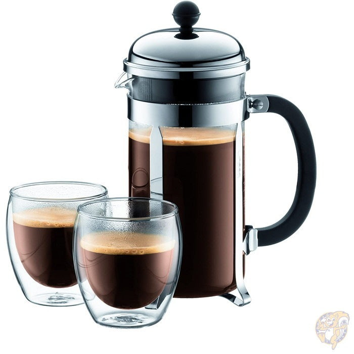 ボダム Bodum Pavina ダブルウォール 真空グラス グラス 8オンス(226.8g) 2個セット