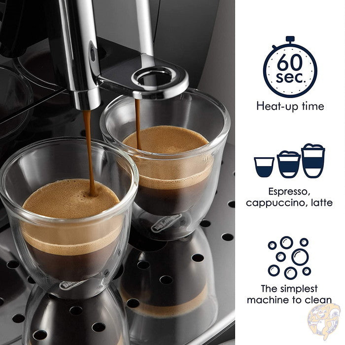 デロンギ De'longhi ECAM22110B スーパー オートマティック エスプレッソカプチーノマシン 黒