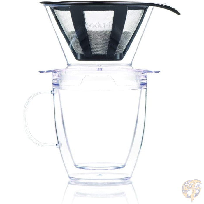 ボダム Bodum ポアオーバー コーヒードリッパー セット ダブルウォール真空 マグ フィルター(340g)
