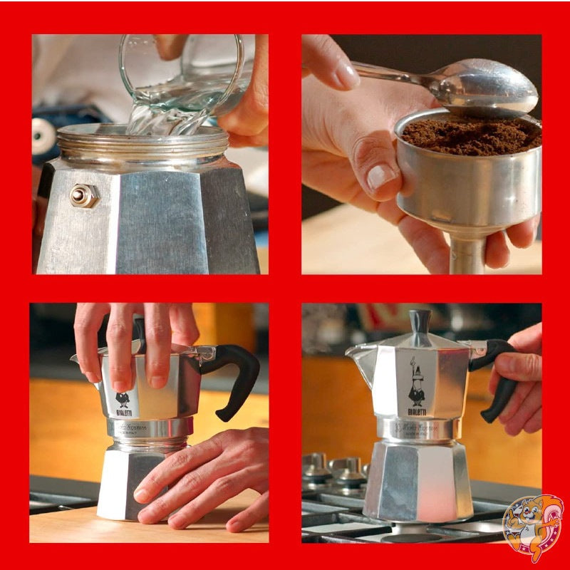 ビアレッティ Bialetti モカエキスプレス 直火式 エスプレッソメーカー モカポット 3カップ(130ml)