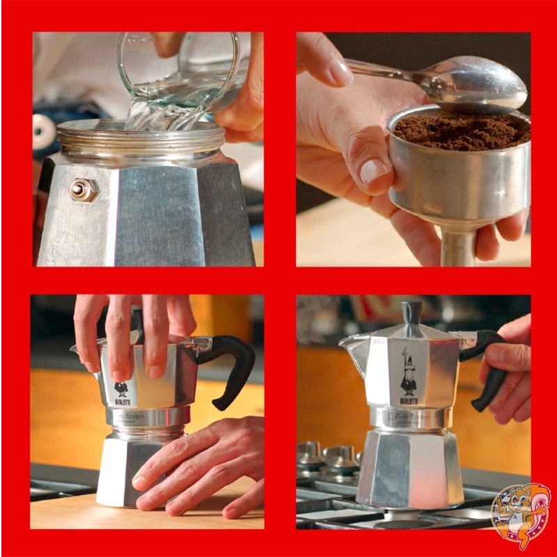 ビアレッティ Bialetti モカエキスプレス Moka Express 直火式 エスプレッソメーカー 3カップ 130ml