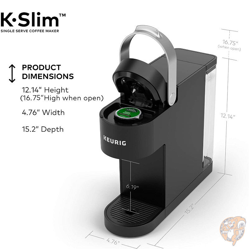 キューリグ Keurig K-スリム コーヒーメーカー シングルサーブ K-Cup 3カップサイズ ブラック