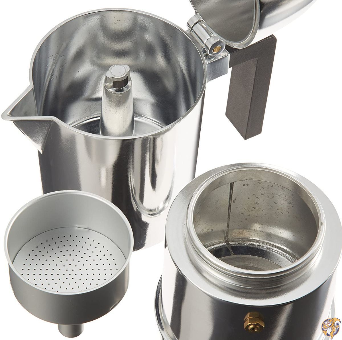 【正規輸入品】 ALESSI アレッシィ La cupola エスプレッソコーヒーメーカー/6カップ用 ブラック A9095/6 B