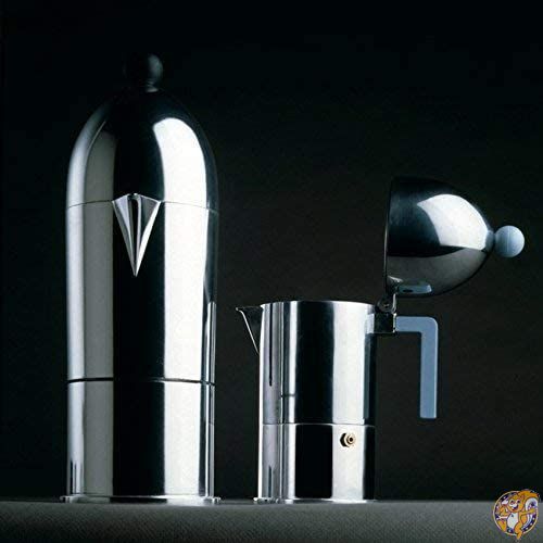 【正規輸入品】 ALESSI アレッシィ La cupola エスプレッソコーヒーメーカー/6カップ用 ブラック A9095/6 B
