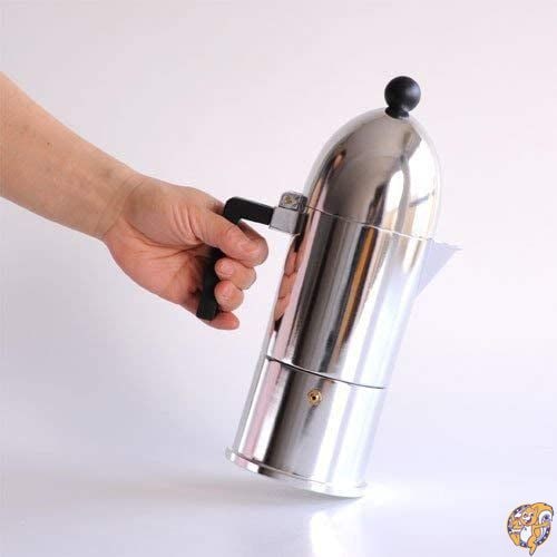 【正規輸入品】 ALESSI アレッシィ La cupola エスプレッソコーヒーメーカー/6カップ用 ブラック A9095/6 B
