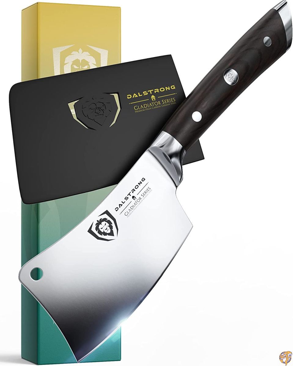 Dalstrong クリーバーナイフ - 11cm(4.5インチ) - グラディエーターシリーズ - 高耐久 - 鋭い切れ味 - ティッセンクルップ高カーボンドイツスチール - シース付属 - NSF認証済み