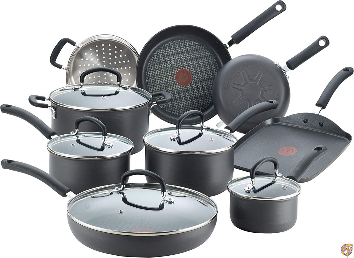 T-fal E765SE Ultimate Hard Anodized Scratch Resistant Titanium Nonstick Thermo-Spot Heat Indicator Anti-Warp Base