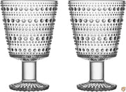 【正規輸入品】 iittala (イッタラ) ゴブレット Kastehelmi tumbler ユニバーサルグラス ペア 2個セット クリア 約φ85×H130mm 1051133
