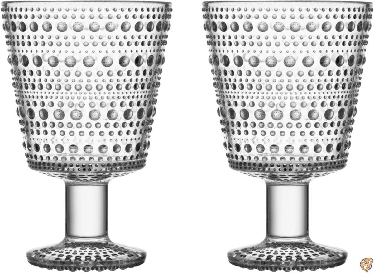 【正規輸入品】 iittala (イッタラ) ゴブレット Kastehelmi tumbler ユニバーサルグラス ペア 2個セット クリア 約φ85×H130mm 1051133