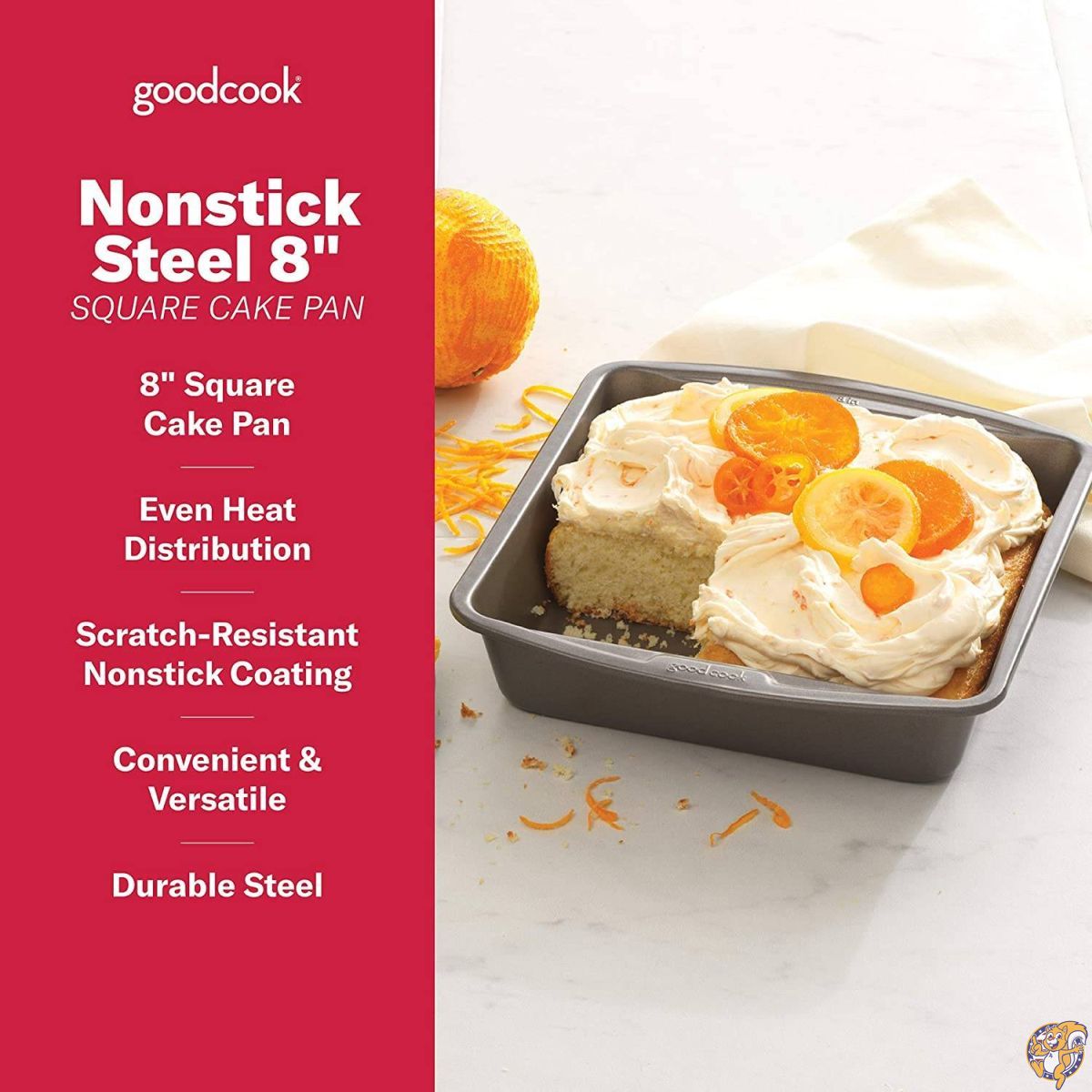 Good Cook 8 Inch x 8 Inch Square Cake Pan by Good Cook [並行輸入品]