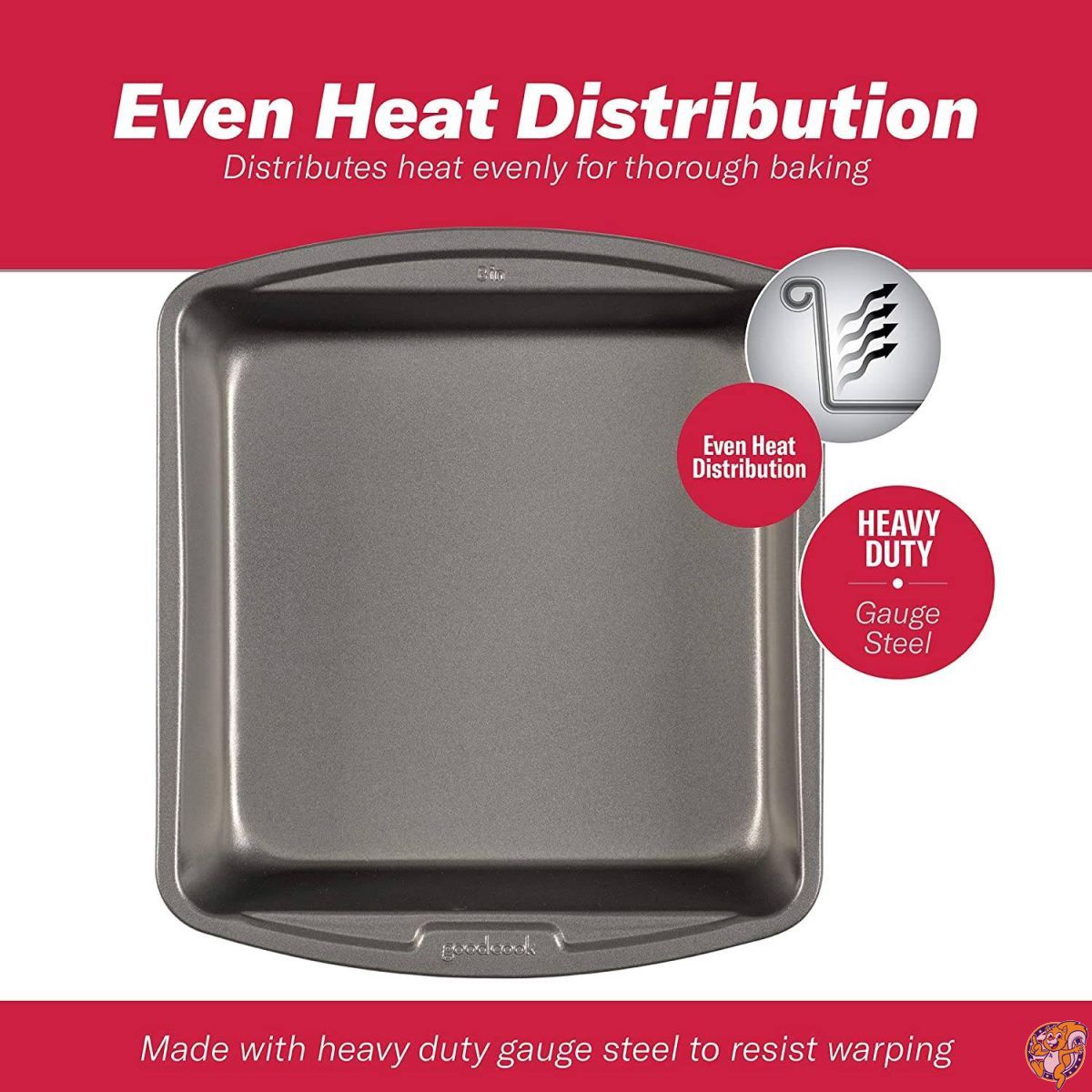 Good Cook 8 Inch x 8 Inch Square Cake Pan by Good Cook [並行輸入品]