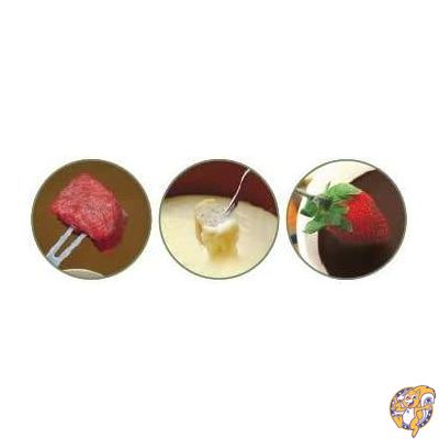 ミートフォンデュセット(11ピース) Swissmar社 Orange Enameled Pot【並行輸入】