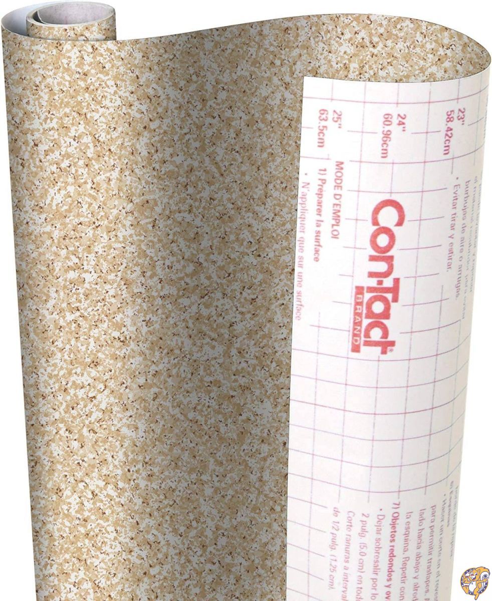 Con-Tact Brand Creative Covering Self-Adhesive Shelf and Drawer Liner, 18-Inches by 9-Feet, Beige Granite by Con-Tact [並行輸入品]