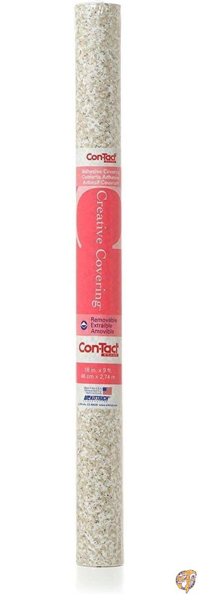 Con-Tact Brand Creative Covering Self-Adhesive Shelf and Drawer Liner, 18-Inches by 9-Feet, Beige Granite by Con-Tact [並行輸入品]