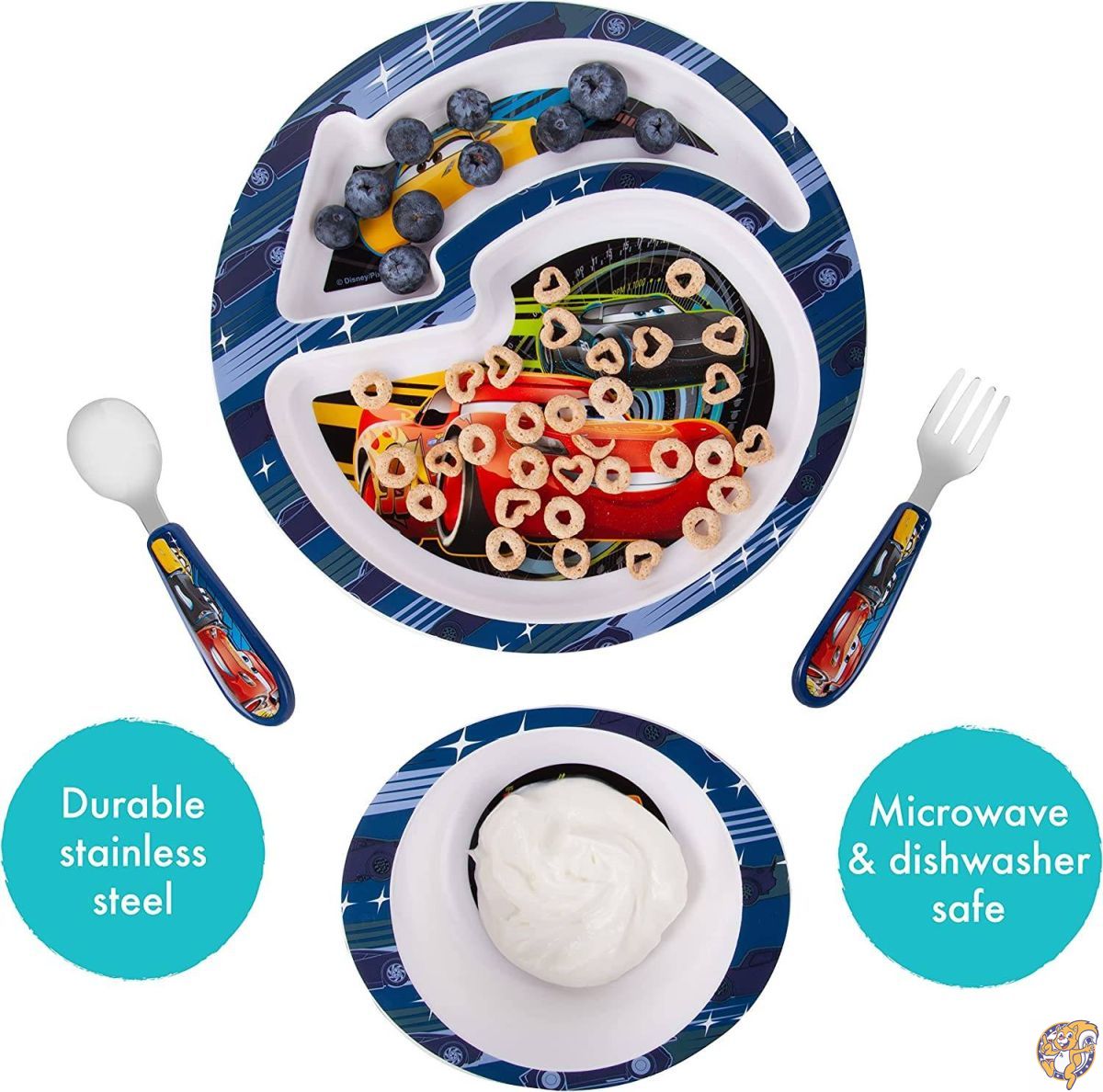 TheFirstYears ディズニー ピクサー カーズ3 食器4点セット Y9459A6 [並行輸入品]