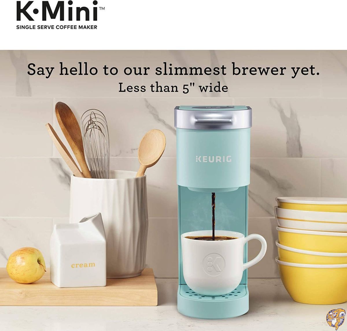 Keurig K-Mini コーヒーメーカー シングルサーブ K-Cup Pod コーヒーブリューワー 6~12オンス ブリューサイズ オアシス