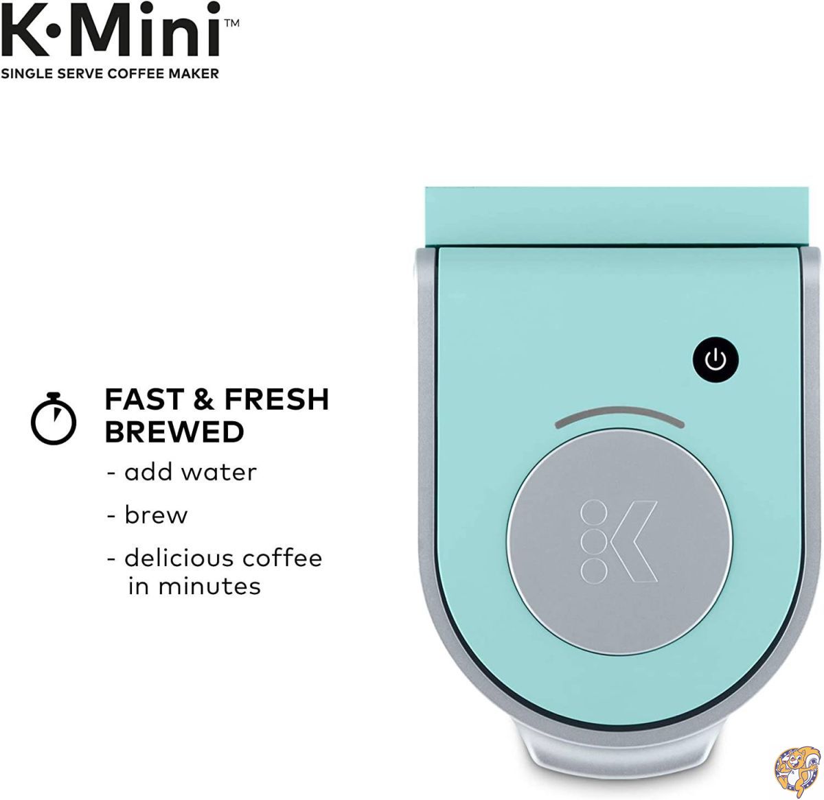 Keurig K-Mini コーヒーメーカー シングルサーブ K-Cup Pod コーヒーブリューワー 6~12オンス ブリューサイズ オアシス