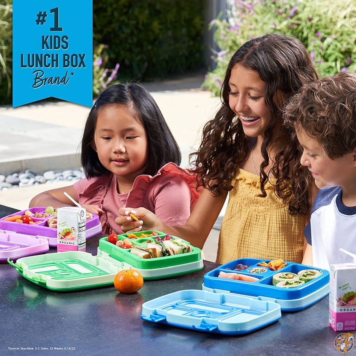Bentgo Kids Childrens Lunch Box - Bento-styled Lunch Solution Offers Durable, Leak-proof, On-the-go Meal and Snack