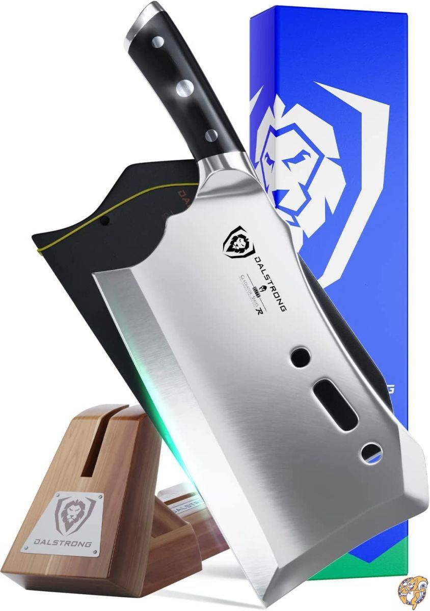 Dalstrong オブリテレーター 肉切り包丁 - 23cm(9インチ) - グラディエーターシリーズ R - スタンドとさやが付属 -