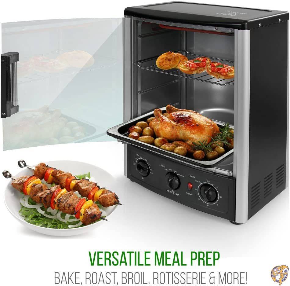 NutriChef PKRT97 Multi-Function Vertical Oven with Bake, Rotisserie &amp; Roast Cooking, N/A by NutriChef