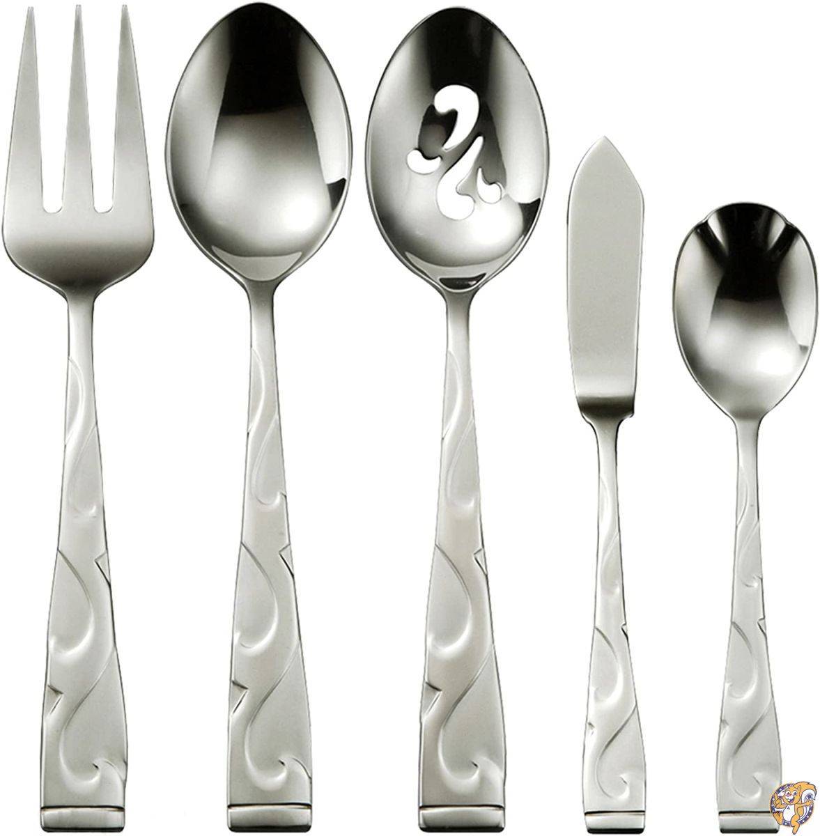 Oneida Tuscany Flatwareセット 45 Piece シルバー B340045B