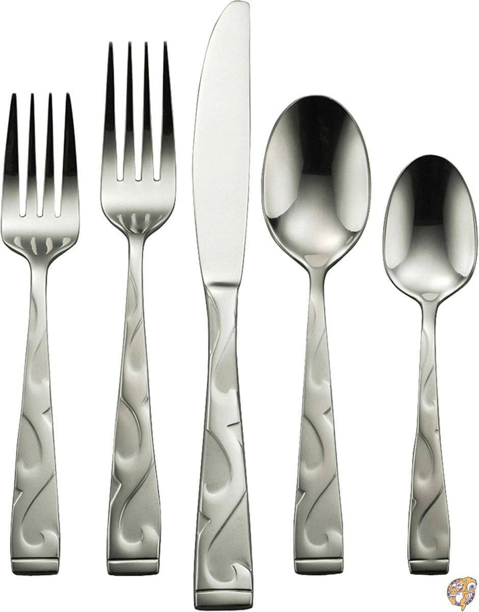 Oneida Tuscany Flatwareセット 45 Piece シルバー B340045B