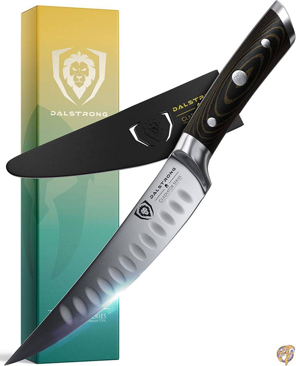 DALSTRONG Gladiator Series- Curved Fillet Knife- 15cm - German HC Steel- With Sheath