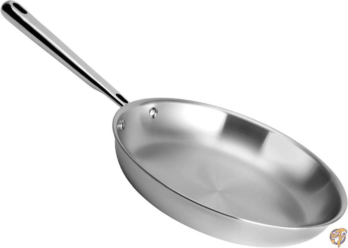 Misen ステンレススチール フライパン - 5層スチールスキレット - 料理用プロフェッショナルグレード - 10インチ