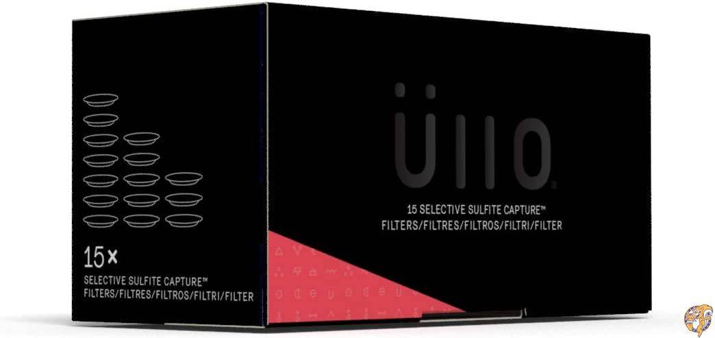 Ullo(オーロ) フルボトル交換用フィルター (15パック) 亜硫酸塩除去テクノロジー あらゆるワインの保存料である亜硫酸塩を除去