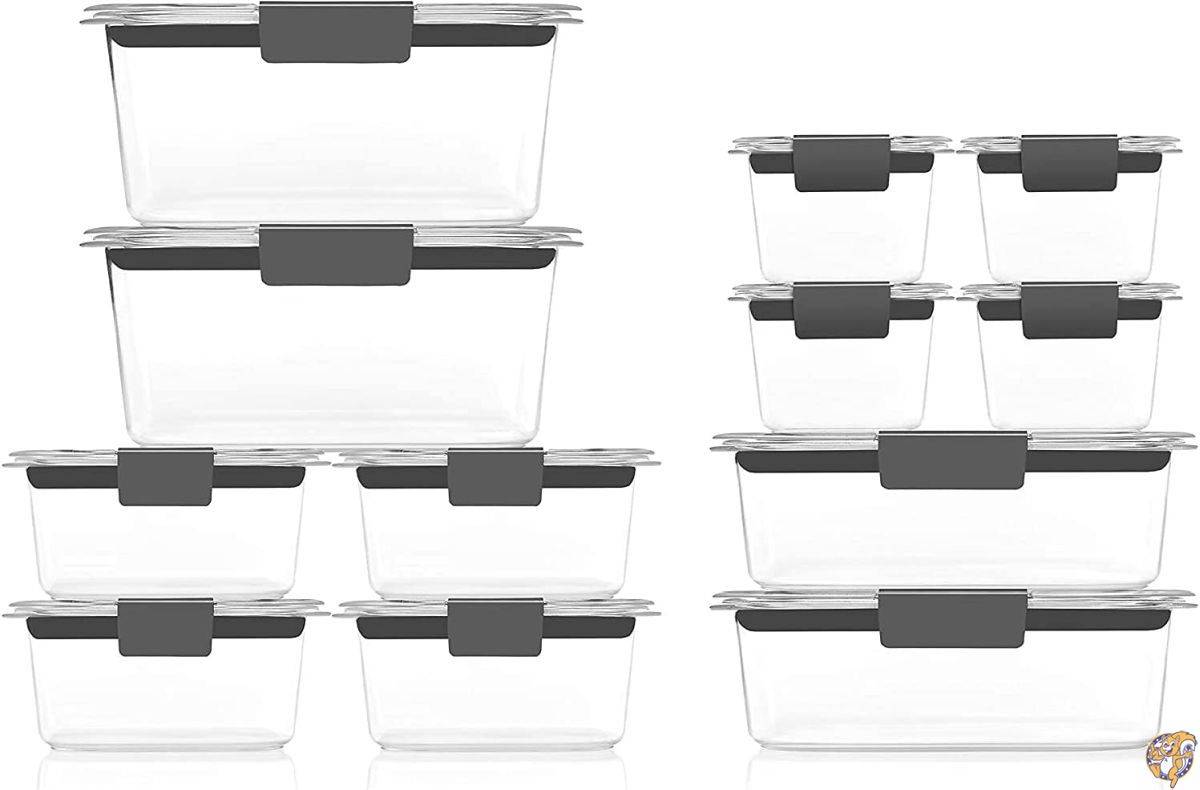 Rubbermaid (ラバーメイド) ブリリアンスストレージ 食品保存容器 プラスチック蓋 12個セット ビスフェノールA不使用
