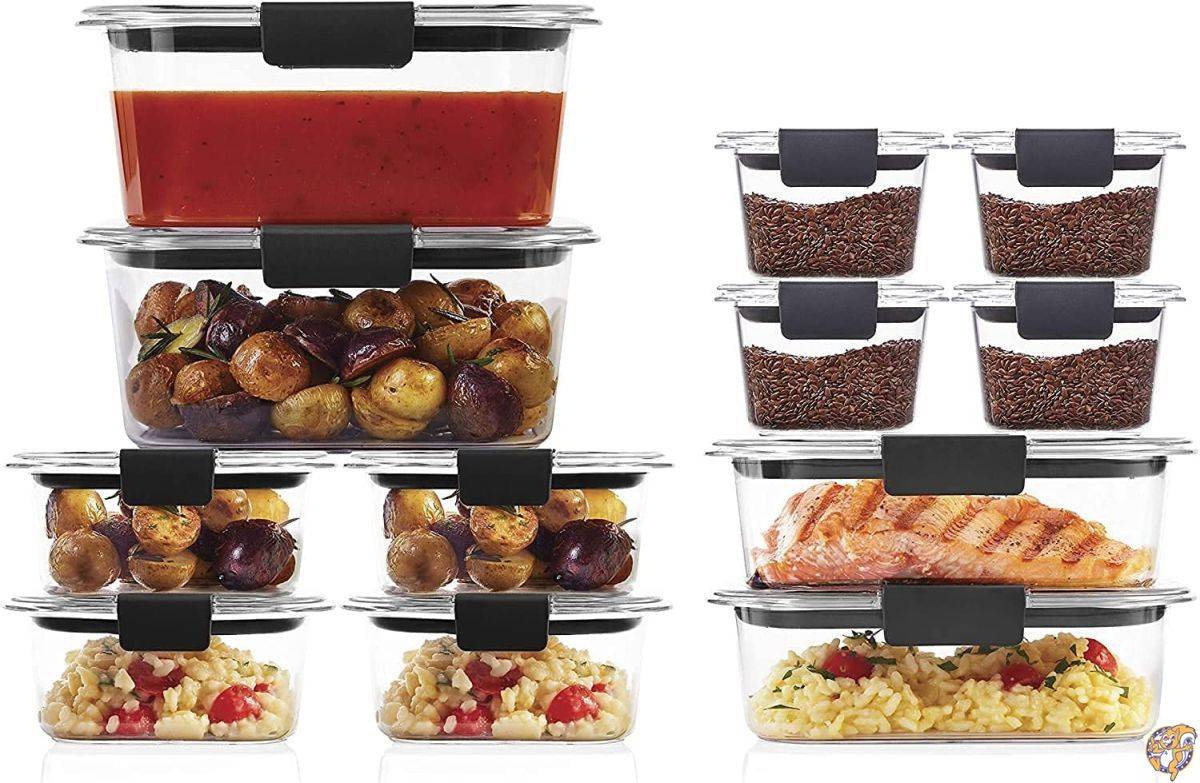 Rubbermaid (ラバーメイド) ブリリアンスストレージ 食品保存容器 プラスチック蓋 12個セット ビスフェノールA不使用