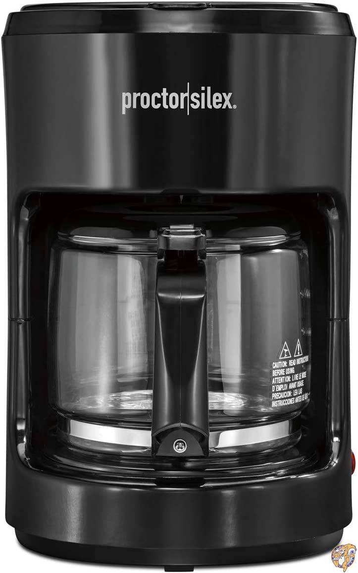 Proctor Silex 10カップ コーヒーメーカー Alexa (48351) と互換性のあるスマートプラグで動作 自動一時停止とサービス ブラック