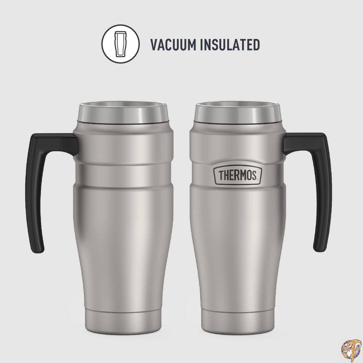 Thermos ステンレスキング 473ml ハンドル付きトラベルマグ 24 oz SK1000CRTRI4