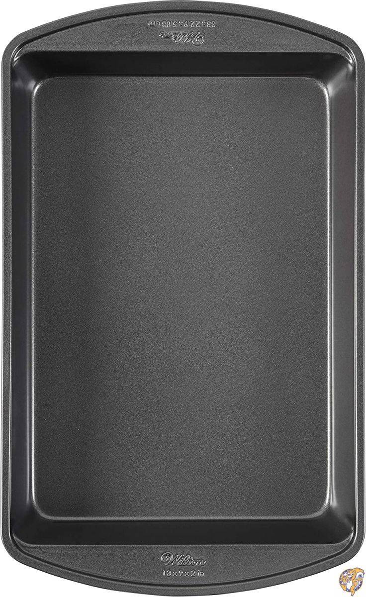 (1, OBLONG) - Wilton 2105-6060 Perfect Results Nonstick Oblong Cake Pan, 13 by 23cm by 5.1cm
